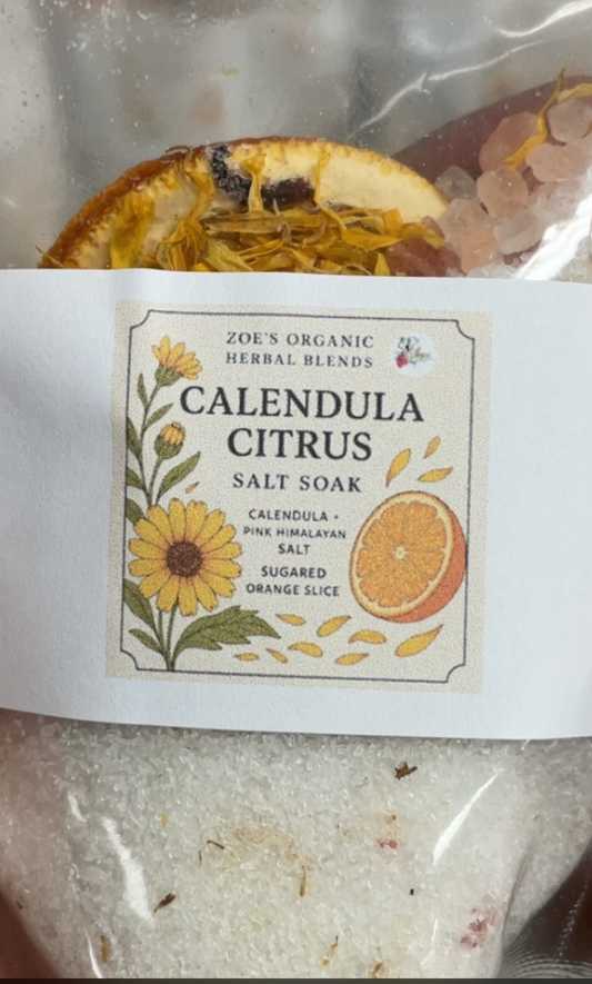 Calendula Citrus Bath Soak – Skin Renewal, Mood Uplift & Cleansing Ritual Blend