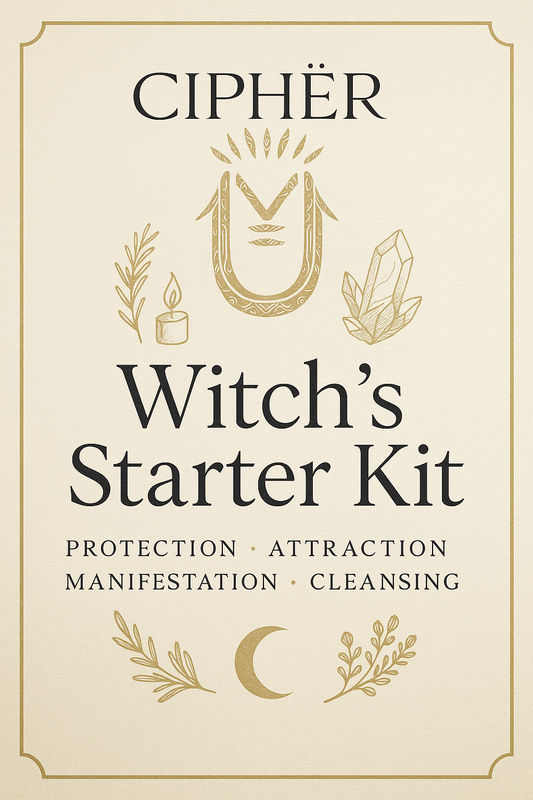 Witch’s Starter Kit – Beginner Ritual Set for Protection, Cleansing & Manifestation