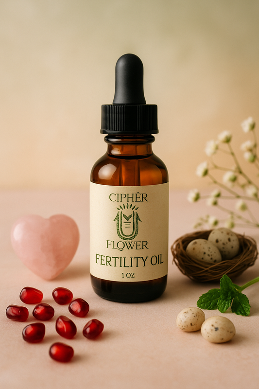 Fertility Conjure Oil – Spiritual Anointing Oil for Conception, Creation & Divine Feminine Energy