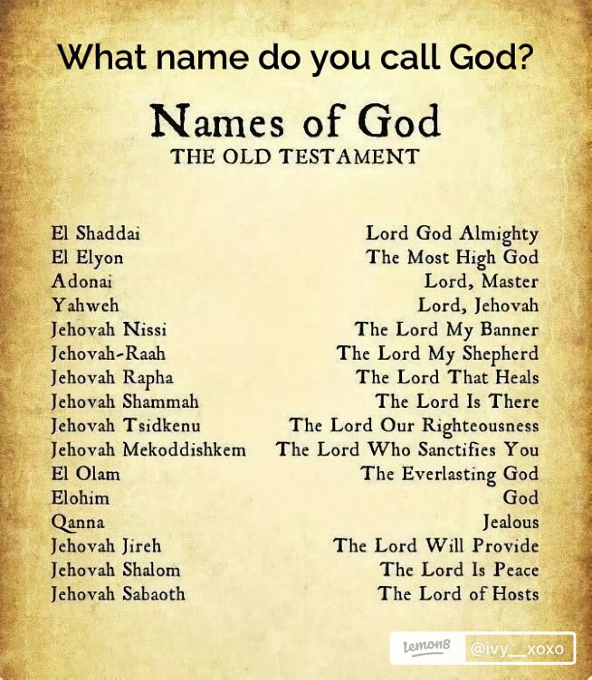 Saturday Bible Class