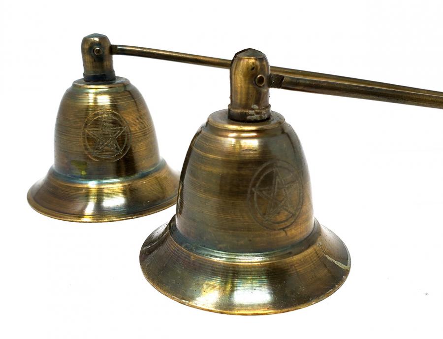 Pentagram Metal Candle Snuffer 10" (Set of 2PC) – Ritual Candle Tool for Protection & Cleansing