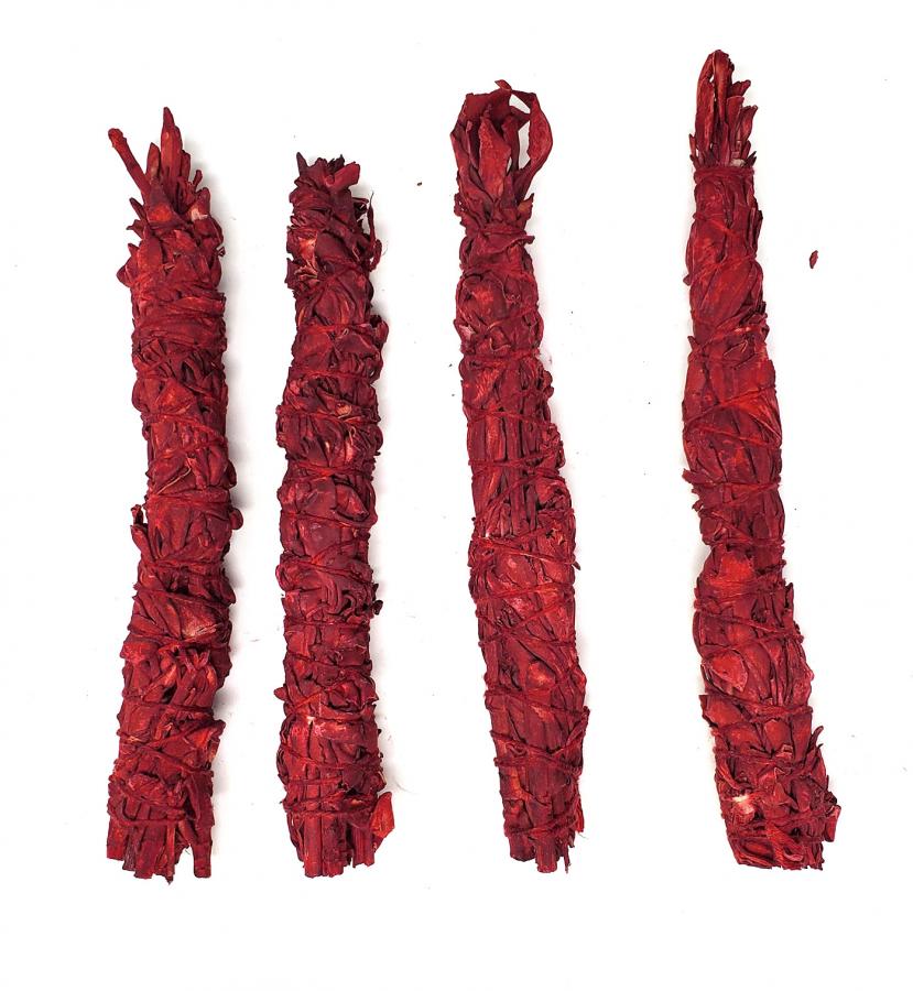 Dragons Blood White Sage 5-7"Long Smudge ( 10 pack )