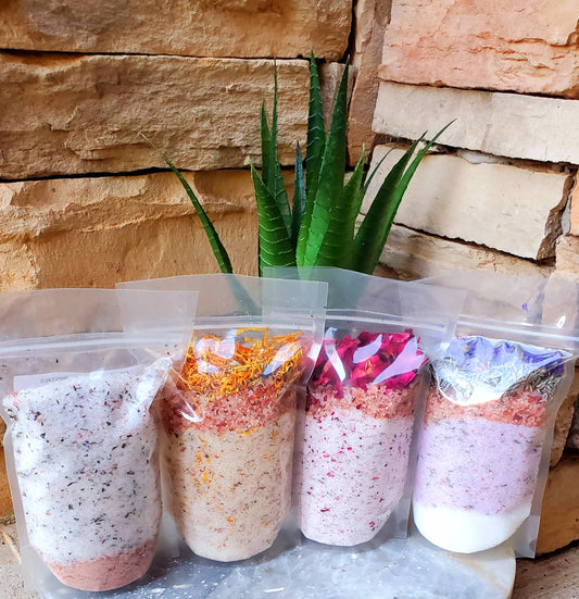 (25) 8-ounce Bath Salts Pouches Bags