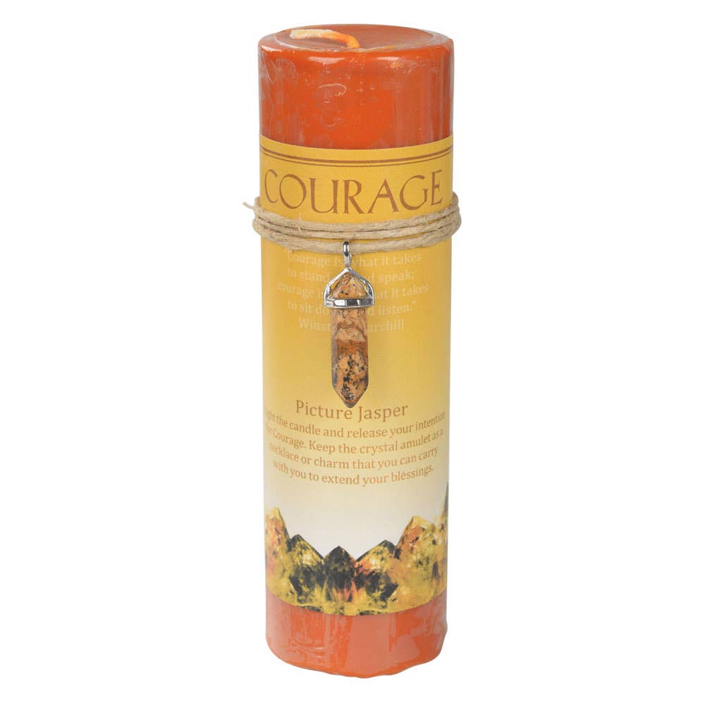 Crystal Energy Pendant Candle