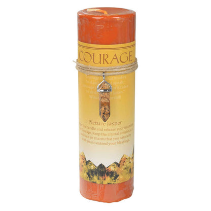Crystal Energy Pendant Candle