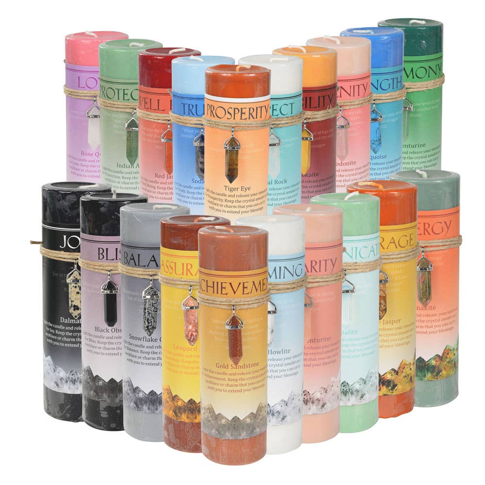 Crystal Energy Pendant Candle