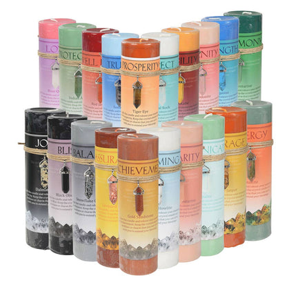 Crystal Energy Pendant Candle