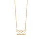 18K Gold PVD Stainless Steel Angel Number Necklace