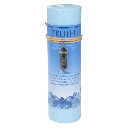 Crystal Energy Pendant Candle