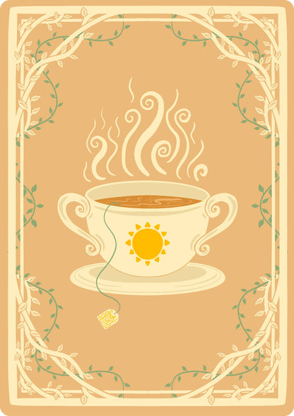 Sun-Steeped: Affirmation Deck: 54 Cards & Guidebook