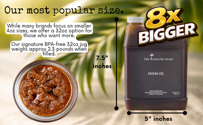 Raw Batana Oil from Honduras- 32 oz Jug