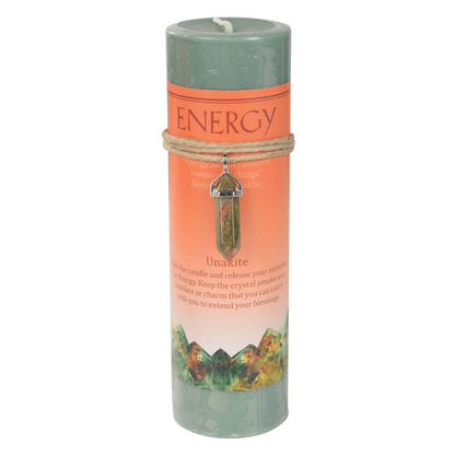 Crystal Energy Pendant Candle