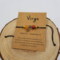 Natural Stone Chakra Bead Constellation Bracelet with Card
