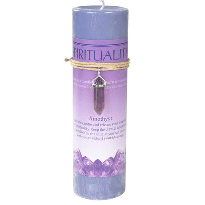 Crystal Energy Pendant Candle