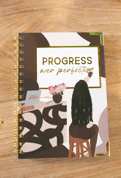 Progress Over Perfection Journal - Journal for Black Women