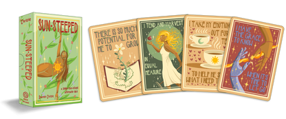 Sun-Steeped: Affirmation Deck: 54 Cards & Guidebook
