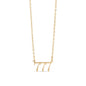 18K Gold PVD Stainless Steel Angel Number Necklace