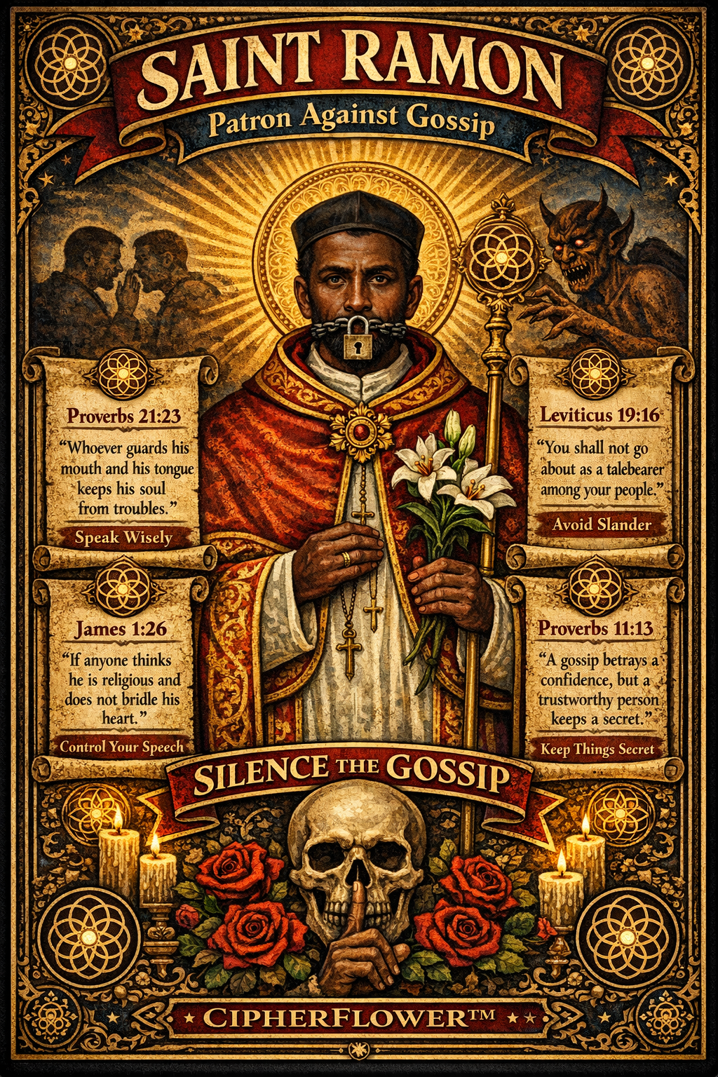 Saint Ramon Candle
