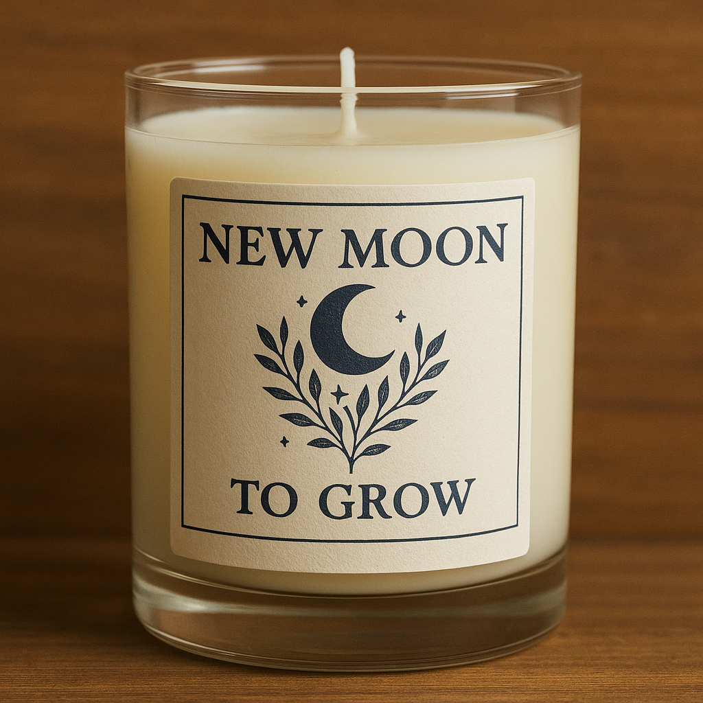 New Moon  - To grow Candle