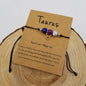 Natural Stone Chakra Bead Constellation Bracelet with Card