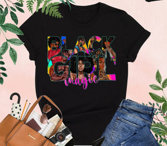 Black Girl Magic Shirt, Black Girl Shirt, Afro Women Shirt,