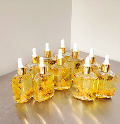 10 Infused Oil Unique Glass Droppers