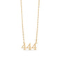 18K Gold PVD Stainless Steel Angel Number Necklace