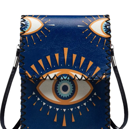 Evil Eye Printed Crossbody