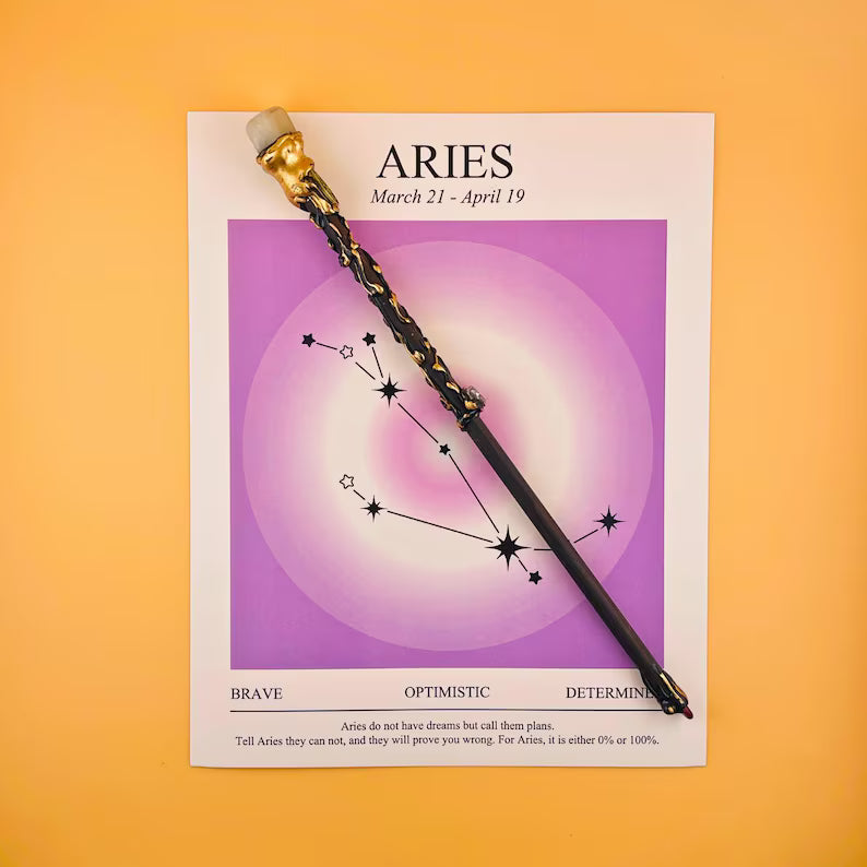 Zodiac Crystal Magic Wand
