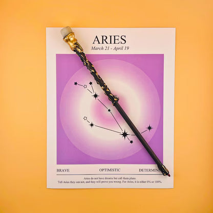 Zodiac Crystal Magic Wand