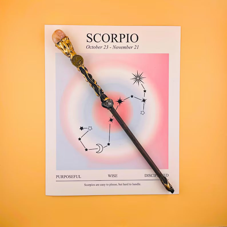 Zodiac Crystal Magic Wand