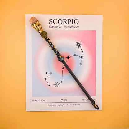 Zodiac Crystal Magic Wand