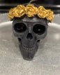Skull Candle with Rose Crown – Love, Transformation & Ancestral Power Ritual Candle