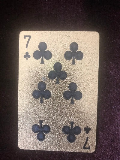 24K Gold Foil Blessed Playing Cards-Great for spell work, rituals and carried as a talisman.