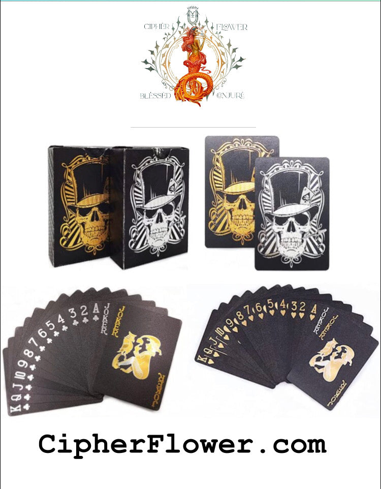 Skull Playing Card Deck – Cipher Flower